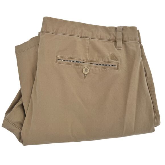 UNTUCKit Pants Mens 38x32 (39x31 ACTUAL) Khaki Tan St Clair Relaxed Fit Coastal - Picture 1 of 10